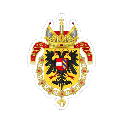 Coat of Arms of Maximilian II Holy Roman Emperor-Or shield variant (Austria) (Coat of Arms) STICKER Vinyl Kiss-Cut Decal 6 Inch White - The Sticker Space