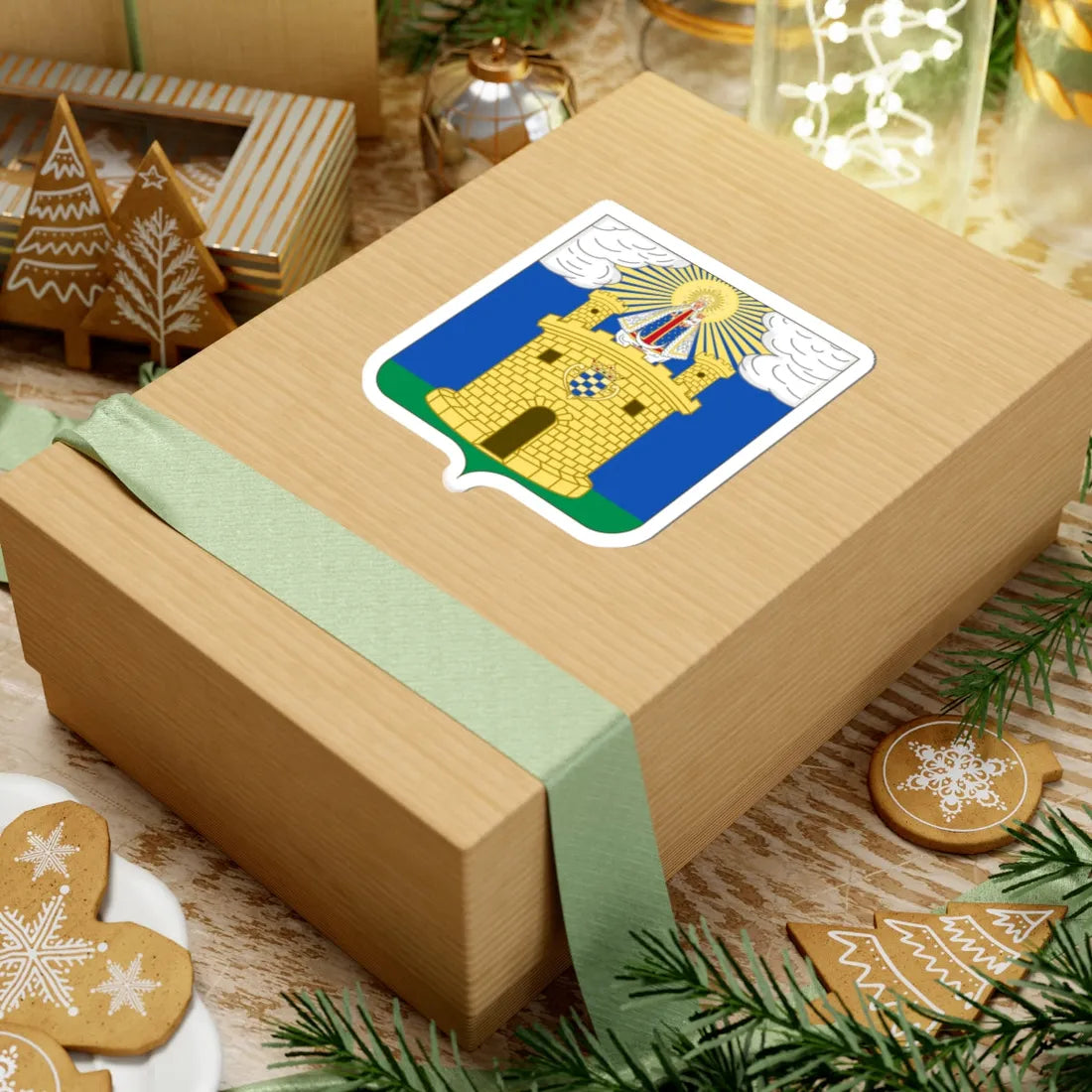 Coat of Arms of Medellin (Colombia) (Coat of Arms) STICKER Vinyl Kiss-Cut Decal - The Sticker Space