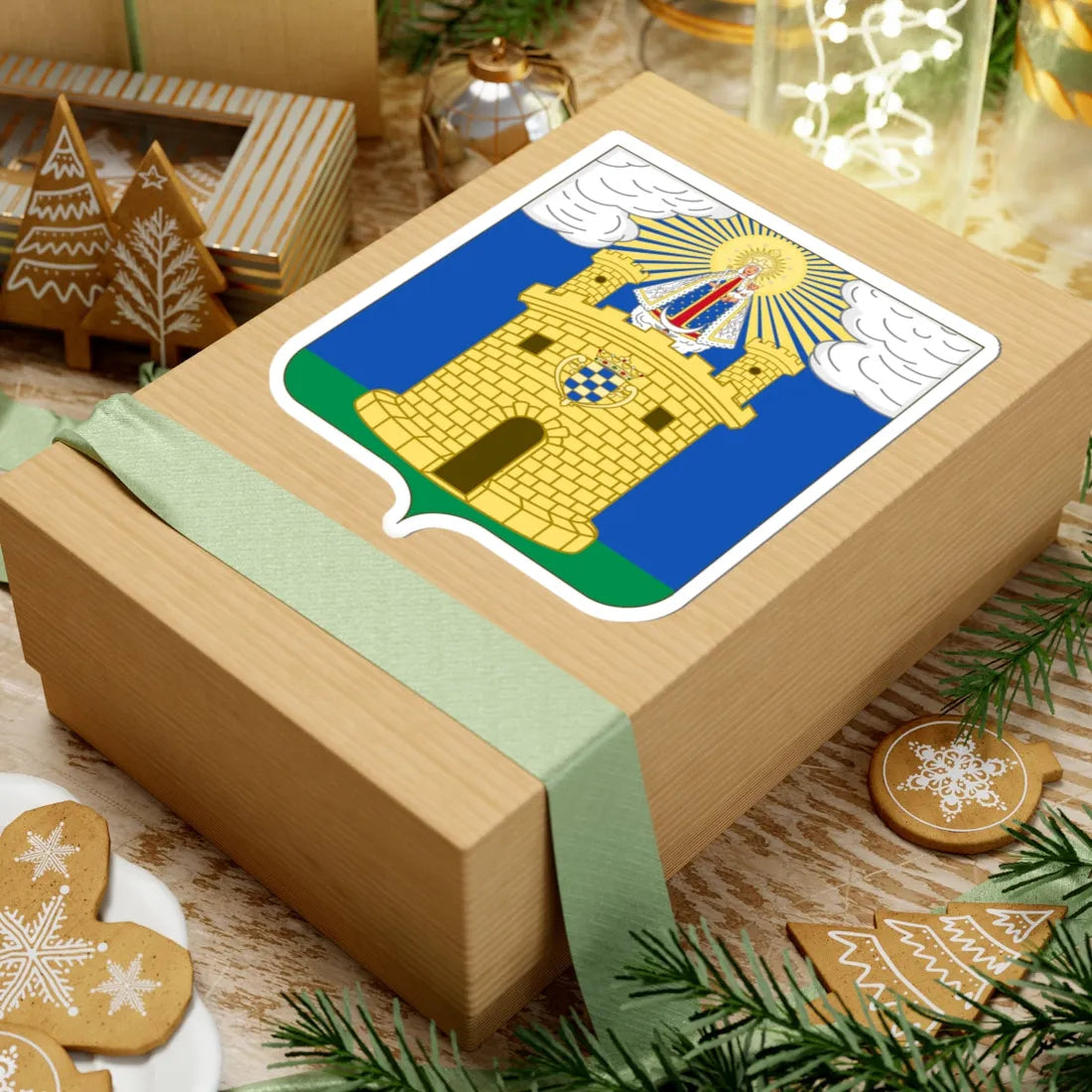 Coat of Arms of Medellin (Colombia) (Coat of Arms) STICKER Vinyl Kiss-Cut Decal - The Sticker Space