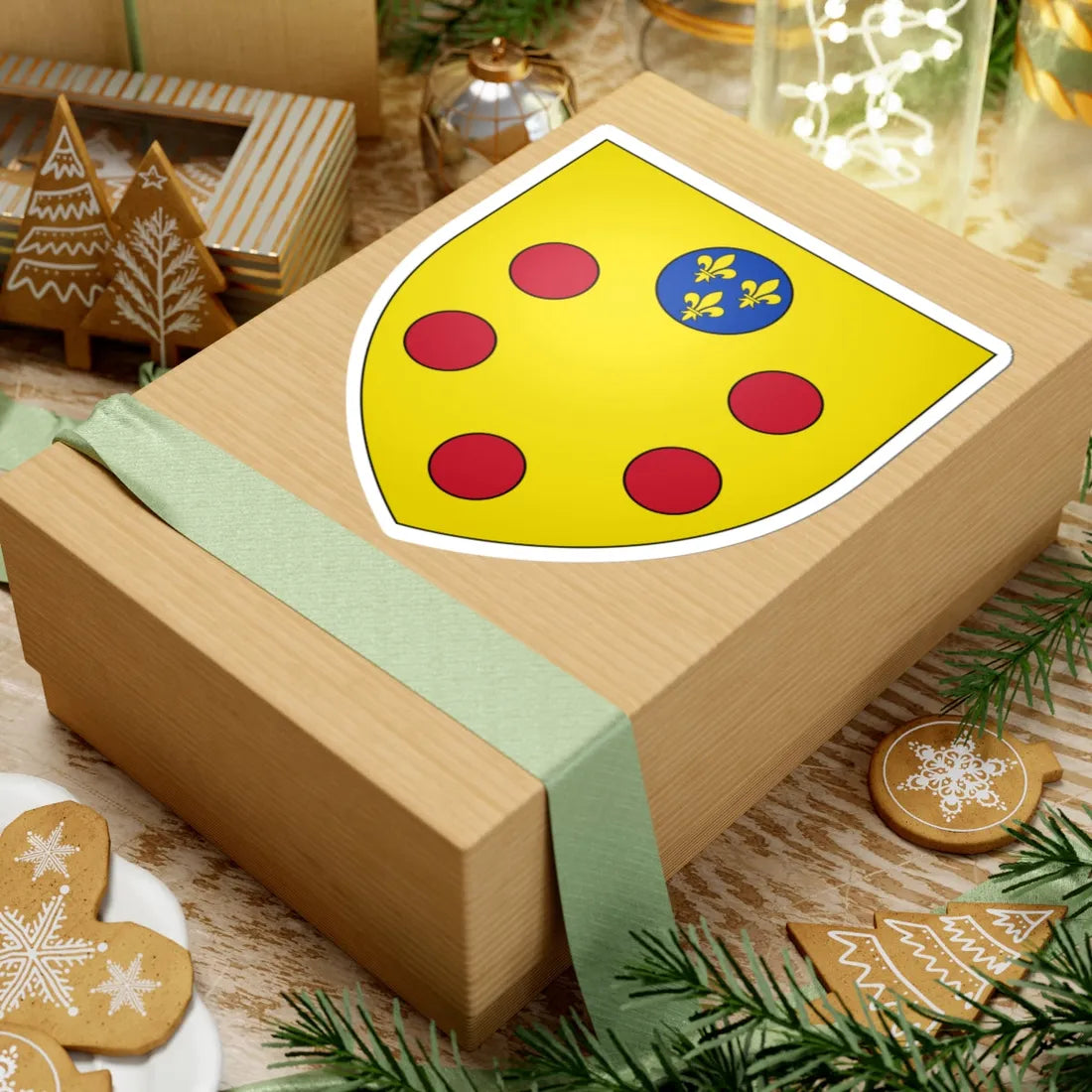 Coat of arms of Medici (Italy) (Coat of Arms) STICKER Vinyl Kiss-Cut Decal - The Sticker Space