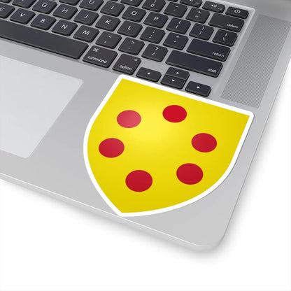 Coat of Arms of Medici unaugmented (Italy) (Coat of Arms) STICKER Vinyl Kiss-Cut Decal - The Sticker Space