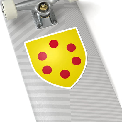 Coat of Arms of Medici unaugmented (Italy) (Coat of Arms) STICKER Vinyl Kiss-Cut Decal - The Sticker Space