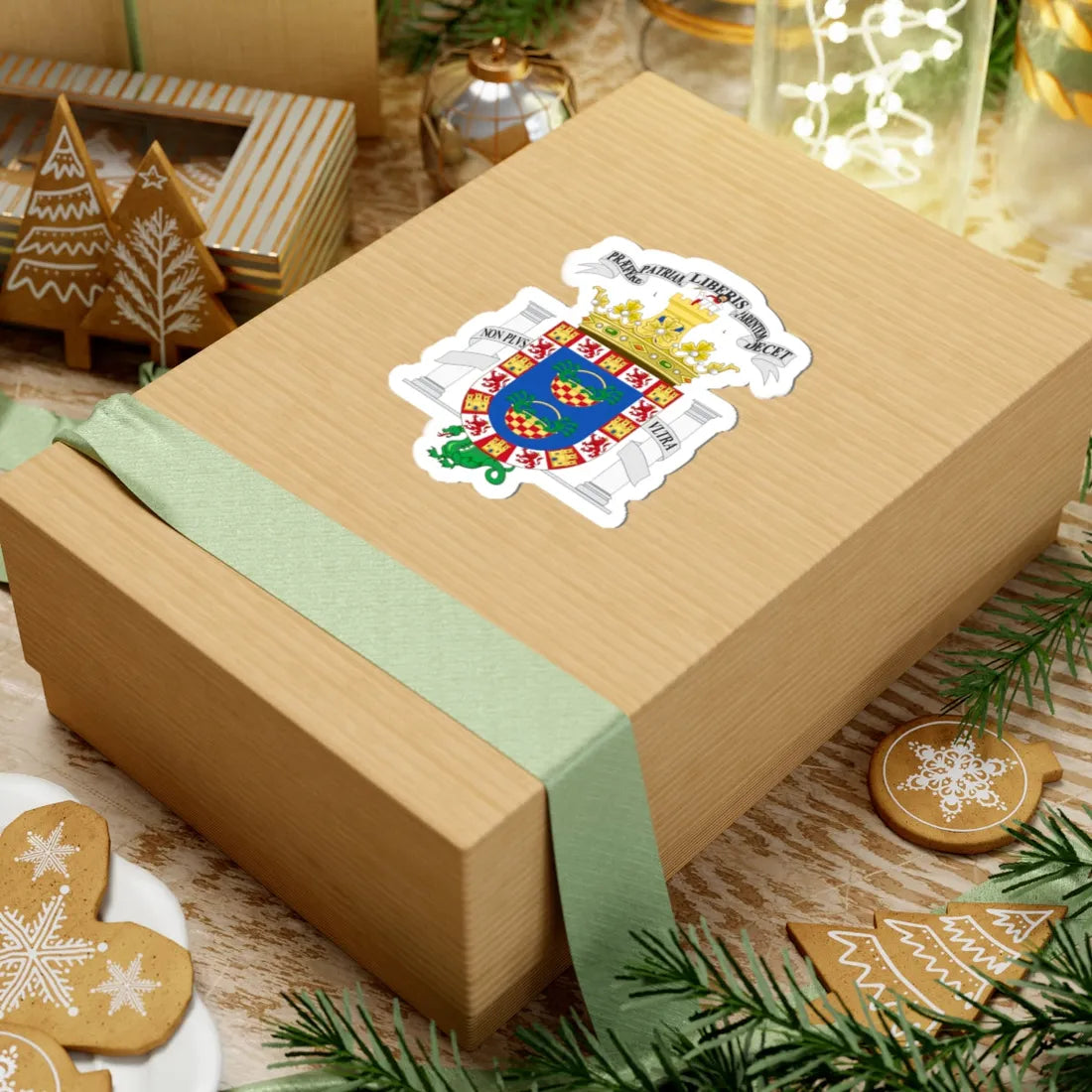 Coat of Arms of Melilla (Spain) (Coat of Arms) STICKER Vinyl Kiss-Cut Decal - The Sticker Space