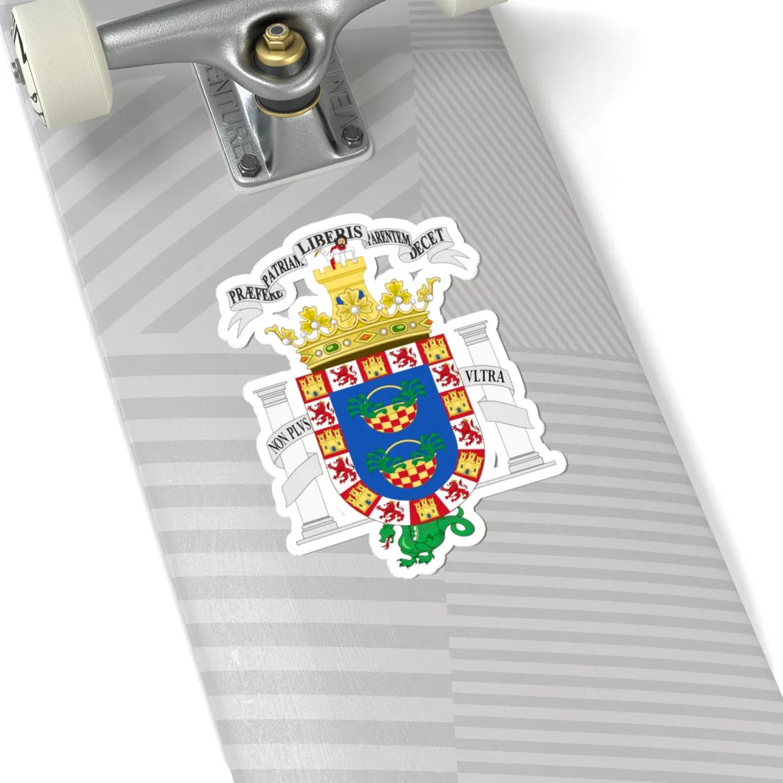 Coat of Arms of Melilla (Spain) (Coat of Arms) STICKER Vinyl Kiss-Cut Decal - The Sticker Space