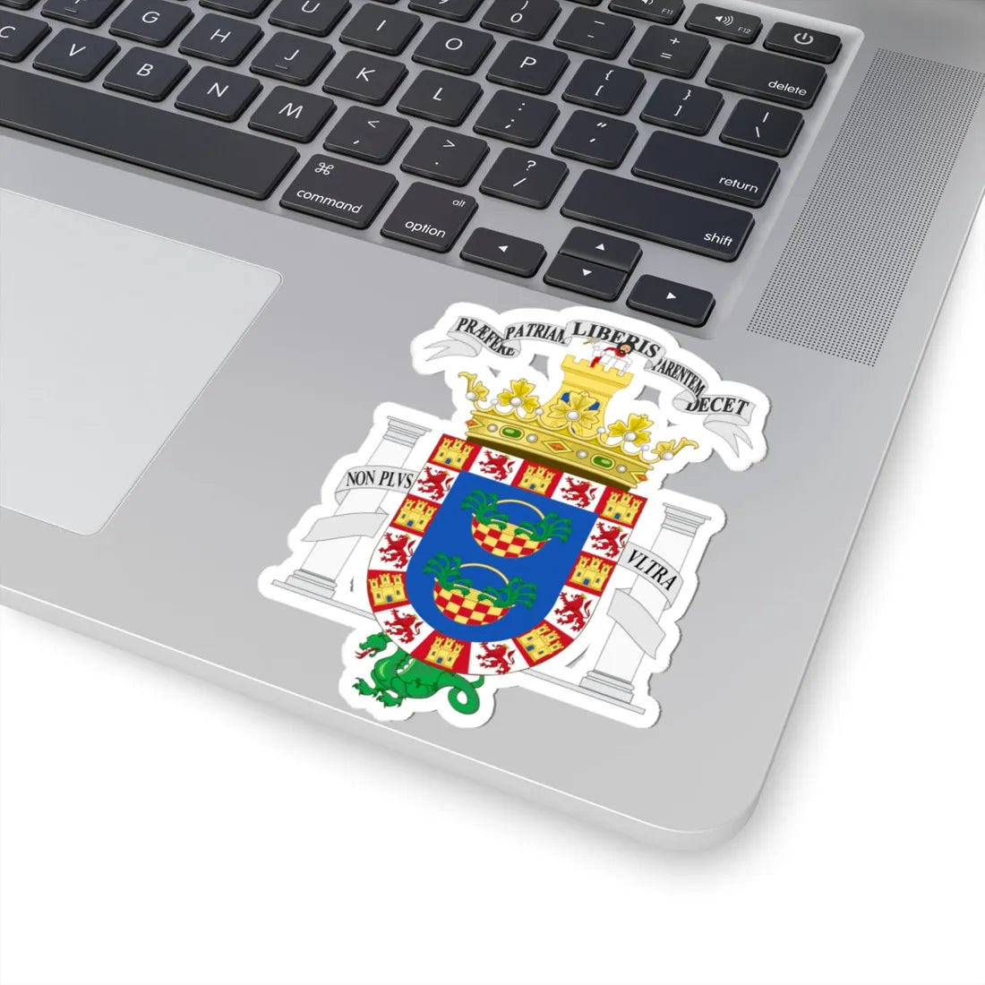 Coat of Arms of Melilla (Spain) (Coat of Arms) STICKER Vinyl Kiss-Cut Decal - The Sticker Space
