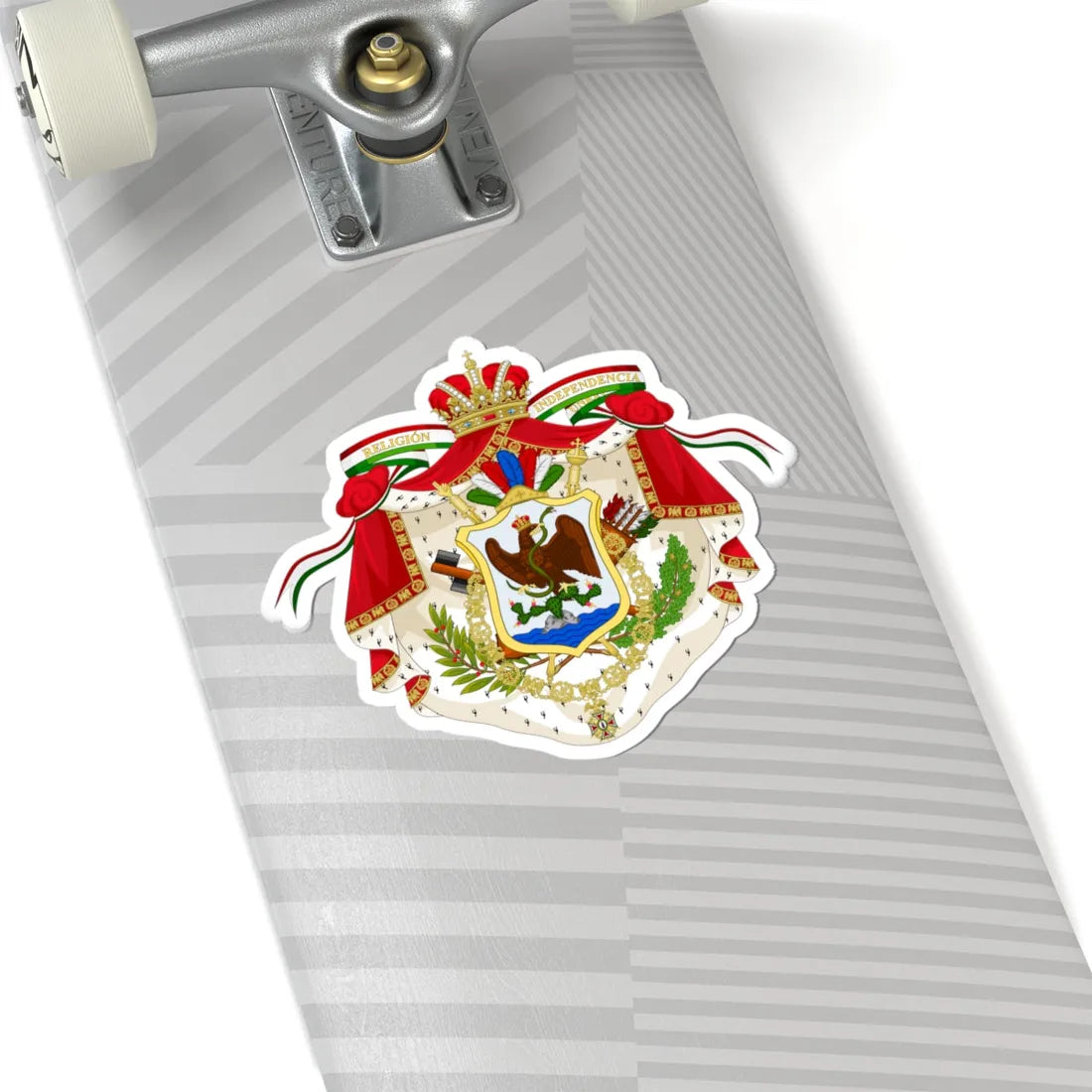 Coat of arms of Mexico 1821-1823 (Mexico) (Coat of Arms) STICKER Vinyl Kiss-Cut Decal - The Sticker Space