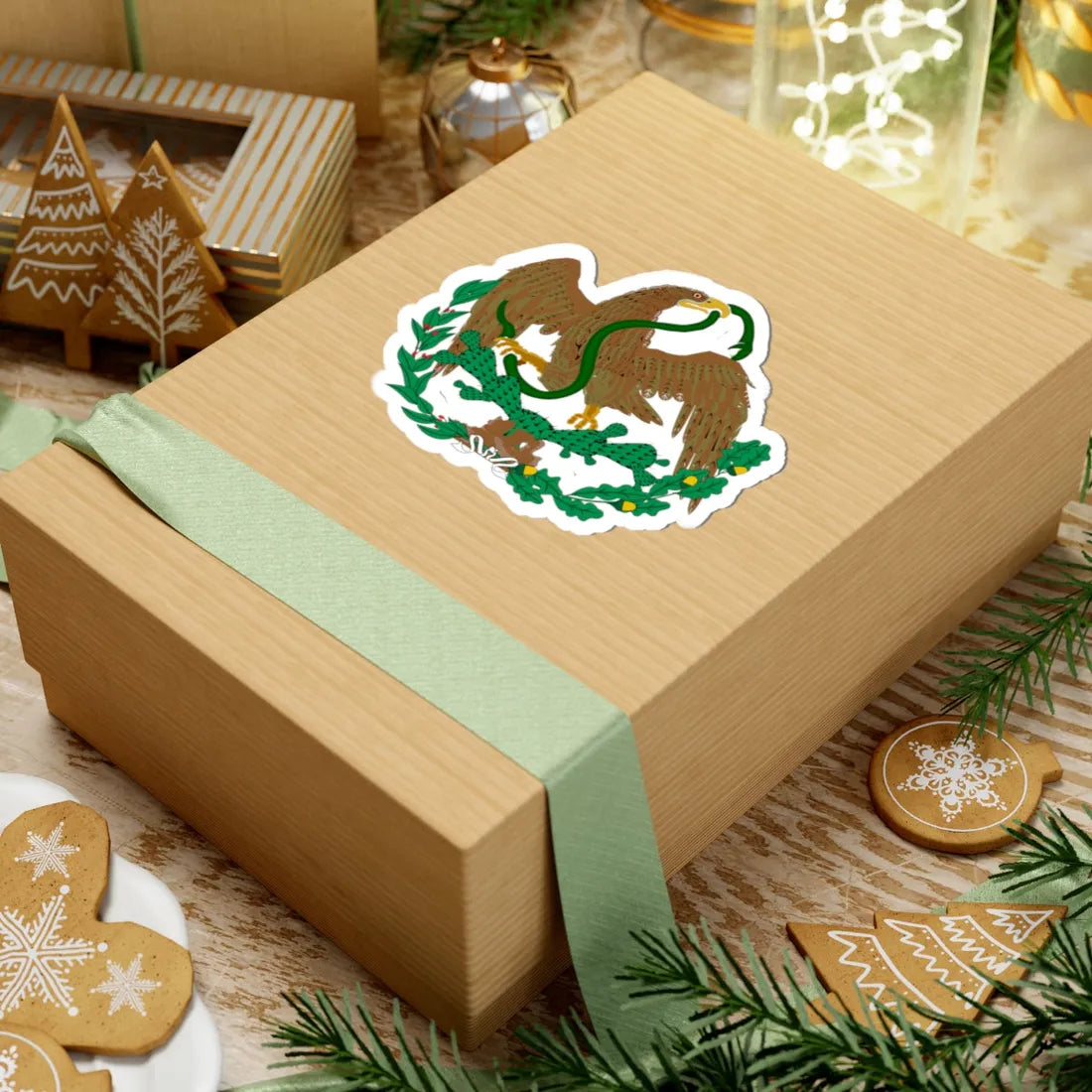 Coat of arms of Mexico 1823-1864 18671893 (Mexico) (Coat of Arms) STICKER Vinyl Kiss-Cut Decal - The Sticker Space