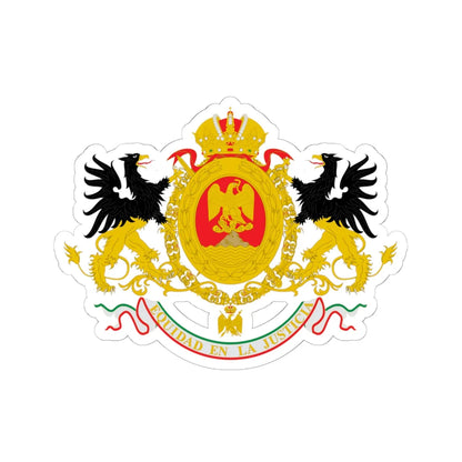 Coat of arms of Mexico 1864-1867 2 (Mexico) (Coat of Arms) STICKER Vinyl Kiss-Cut Decal 6 Inch White - The Sticker Space
