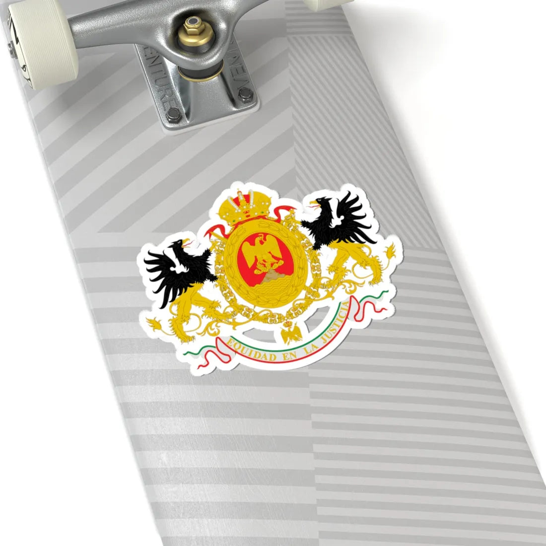 Coat of arms of Mexico 1864-1867 2 (Mexico) (Coat of Arms) STICKER Vinyl Kiss-Cut Decal - The Sticker Space