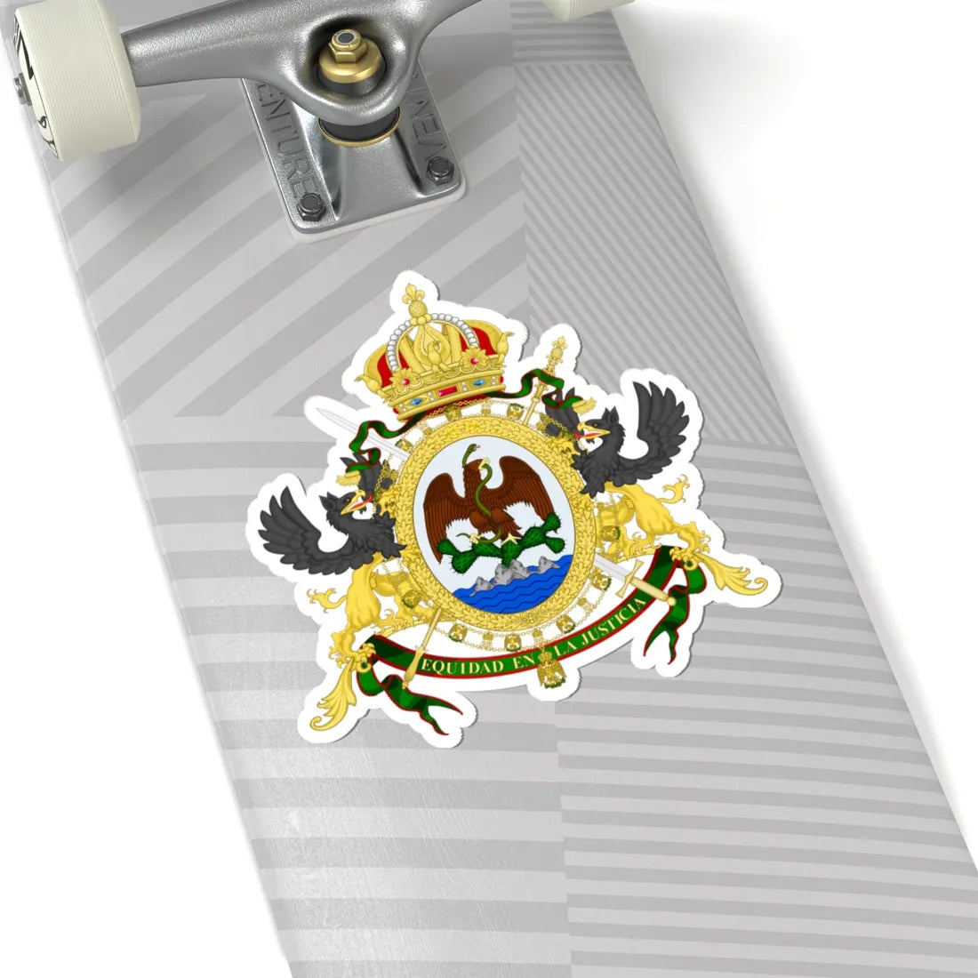 Coat of arms of Mexico 1864-1867 (Mexico) (Coat of Arms) STICKER Vinyl Kiss-Cut Decal - The Sticker Space