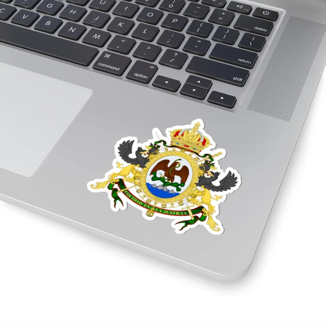 Coat of arms of Mexico 1864-1867 (Mexico) (Coat of Arms) STICKER Vinyl Kiss-Cut Decal - The Sticker Space