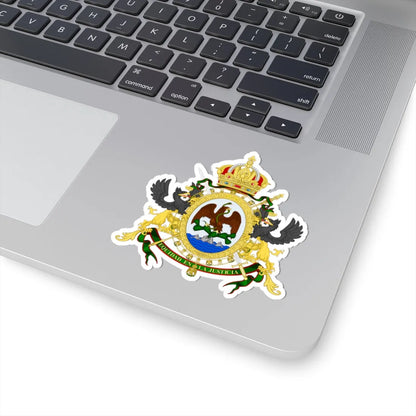 Coat of arms of Mexico 1864-1867 (Mexico) (Coat of Arms) STICKER Vinyl Kiss-Cut Decal - The Sticker Space