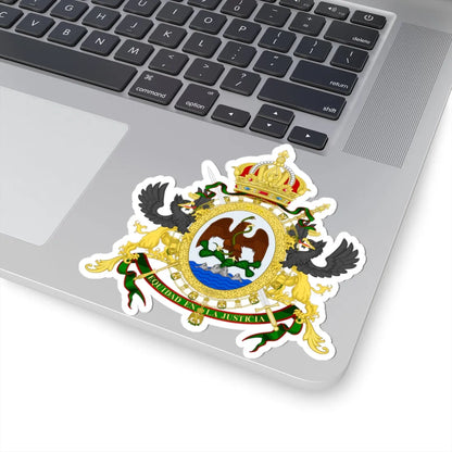 Coat of arms of Mexico 1864-1867 (Mexico) (Coat of Arms) STICKER Vinyl Kiss-Cut Decal - The Sticker Space