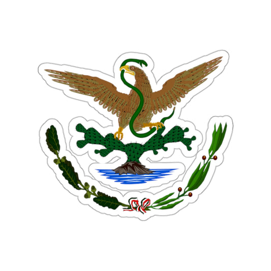 Coat of arms of Mexico (1893–1916) STICKER Vinyl Die-Cut Decal-White-The Sticker Space