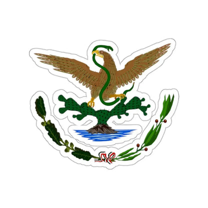 Coat of arms of Mexico (1893–1916) STICKER Vinyl Die-Cut Decal 2 Inch - The Sticker Space