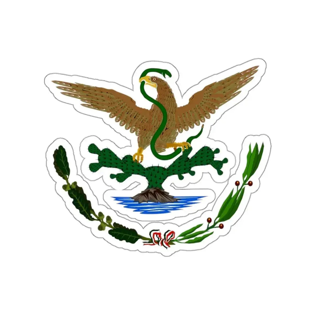 Coat of arms of Mexico (1893–1916) STICKER Vinyl Die-Cut Decal - The Sticker Space
