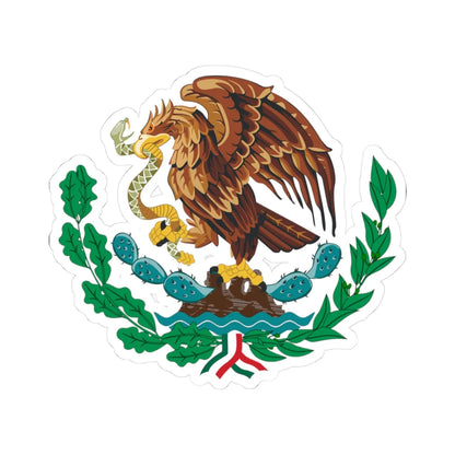 Coat of arms of Mexico 1916-1934 (Mexico) (Coat of Arms) STICKER Vinyl Kiss-Cut Decal 3 Inch White - The Sticker Space
