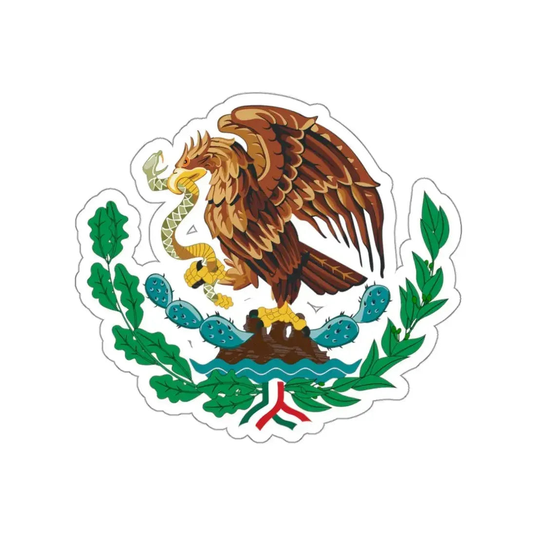 Coat of arms of Mexico (1916–1934) STICKER Vinyl Die-Cut Decal 3 Inch - The Sticker Space