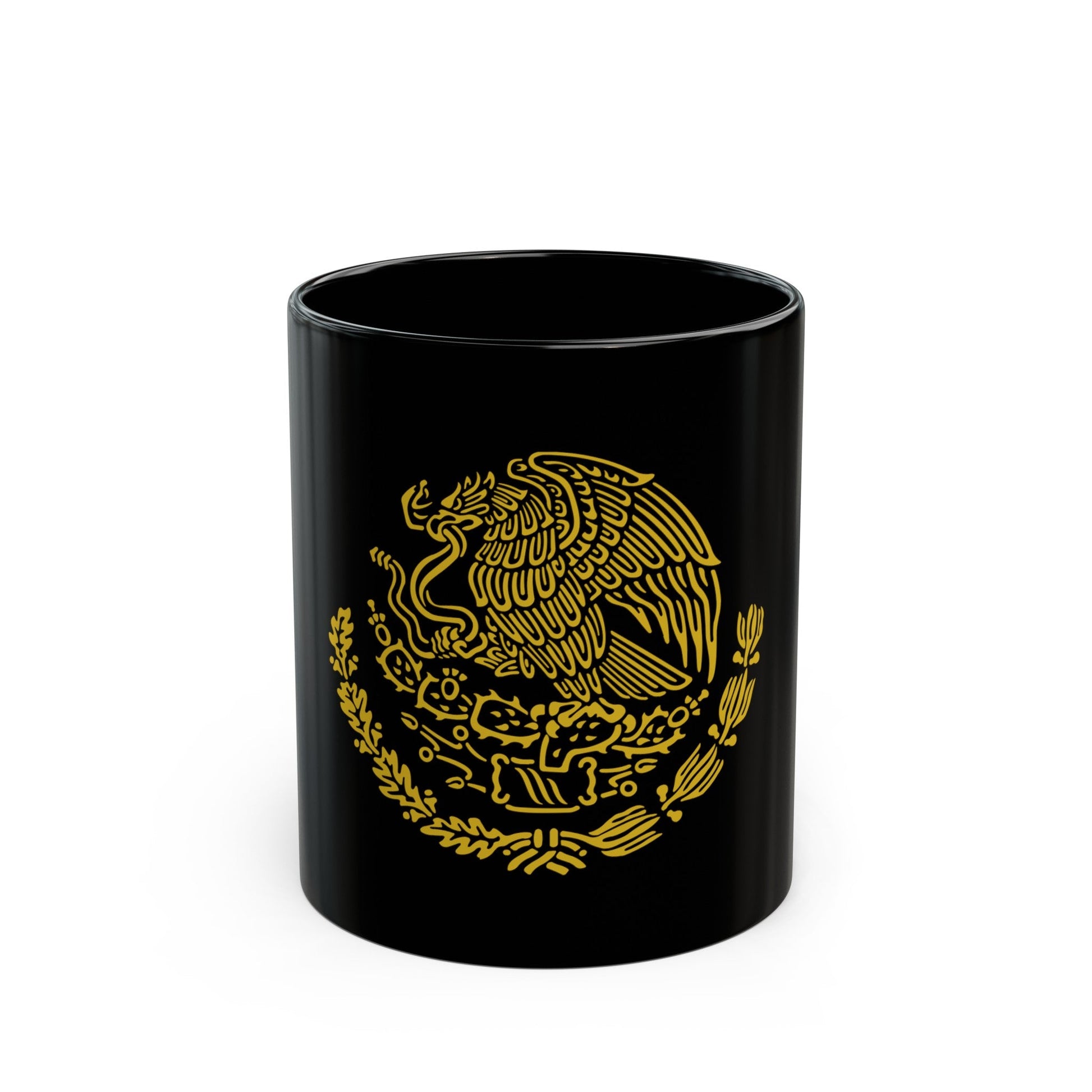 Coat of arms of Mexico 2 - Black Coffee Mug-11oz-The Sticker Space