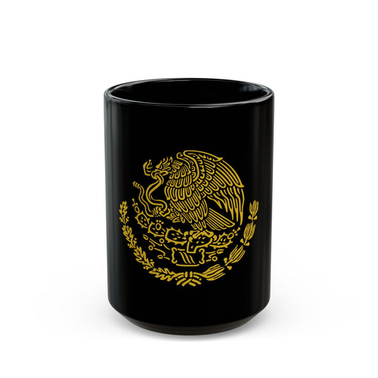 Coat of arms of Mexico 2 - Black Coffee Mug-15oz-The Sticker Space