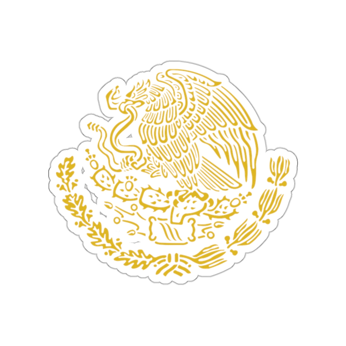 Coat of arms of Mexico 2 STICKER Vinyl Die-Cut Decal-White-The Sticker Space