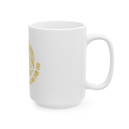 Coat of arms of Mexico 2 - White Coffee Mug-The Sticker Space