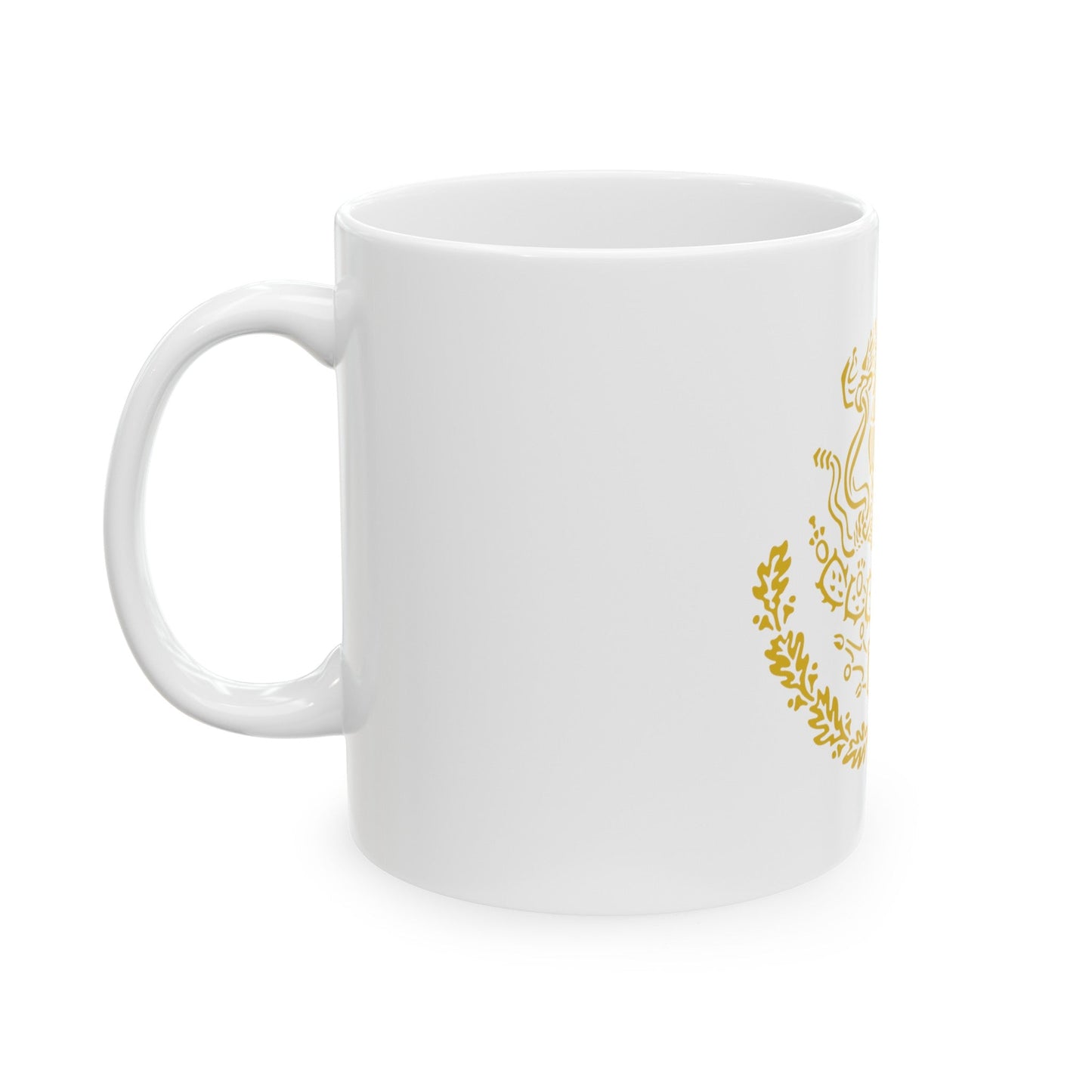 Coat of arms of Mexico 2 - White Coffee Mug-The Sticker Space