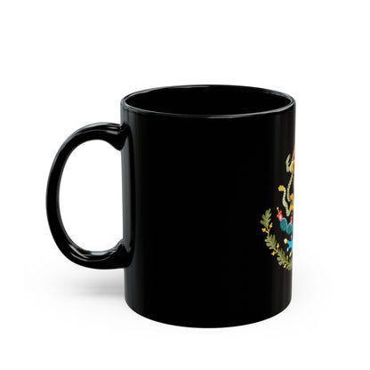 Coat of arms of Mexico - Black Coffee Mug-The Sticker Space