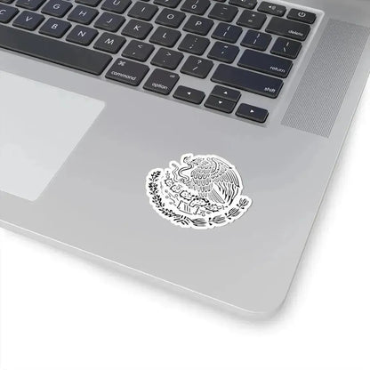 Coat of arms of Mexico black linear (Mexico) STICKER Vinyl Kiss-Cut Decal - The Sticker Space
