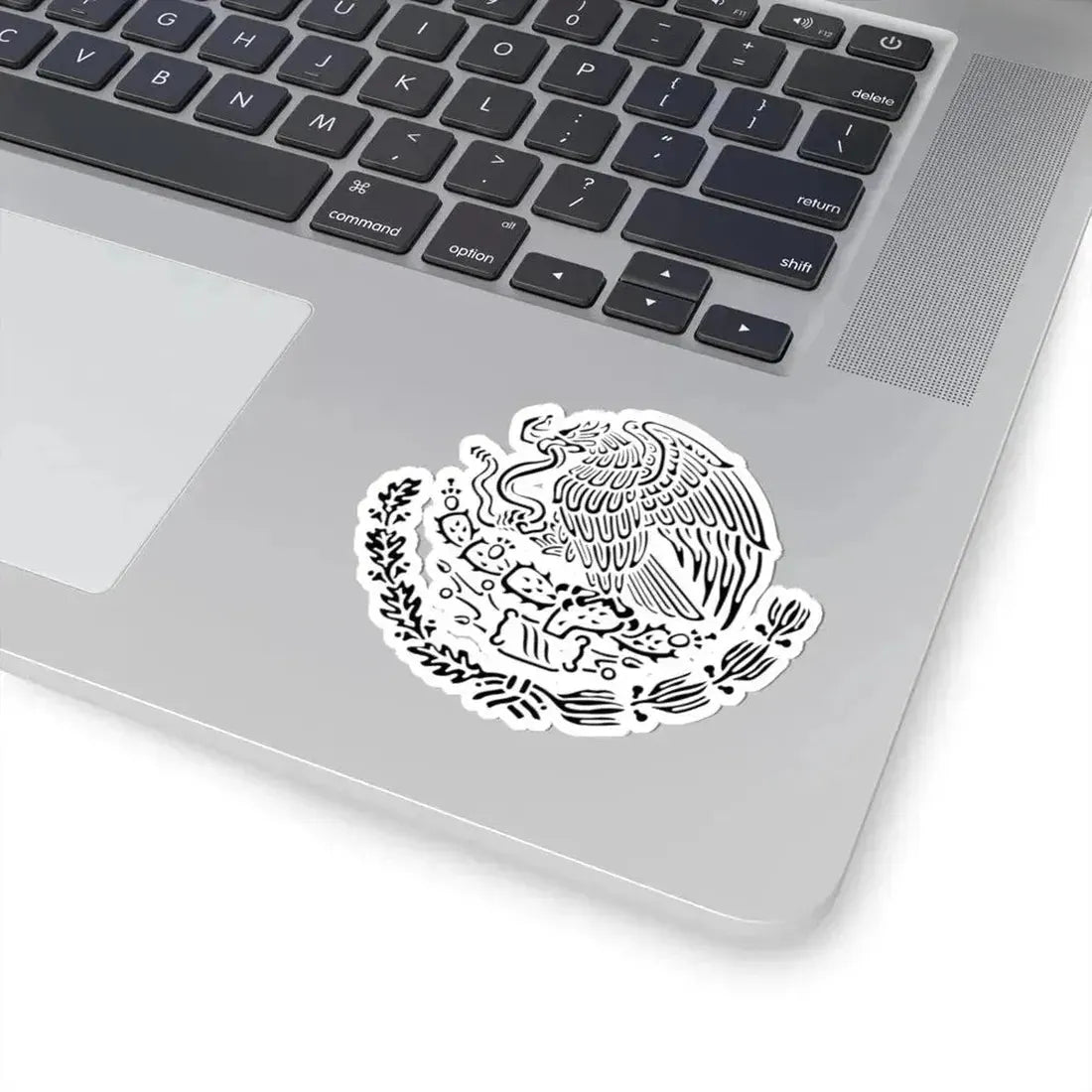 Coat of arms of Mexico black linear (Mexico) STICKER Vinyl Kiss-Cut Decal - The Sticker Space