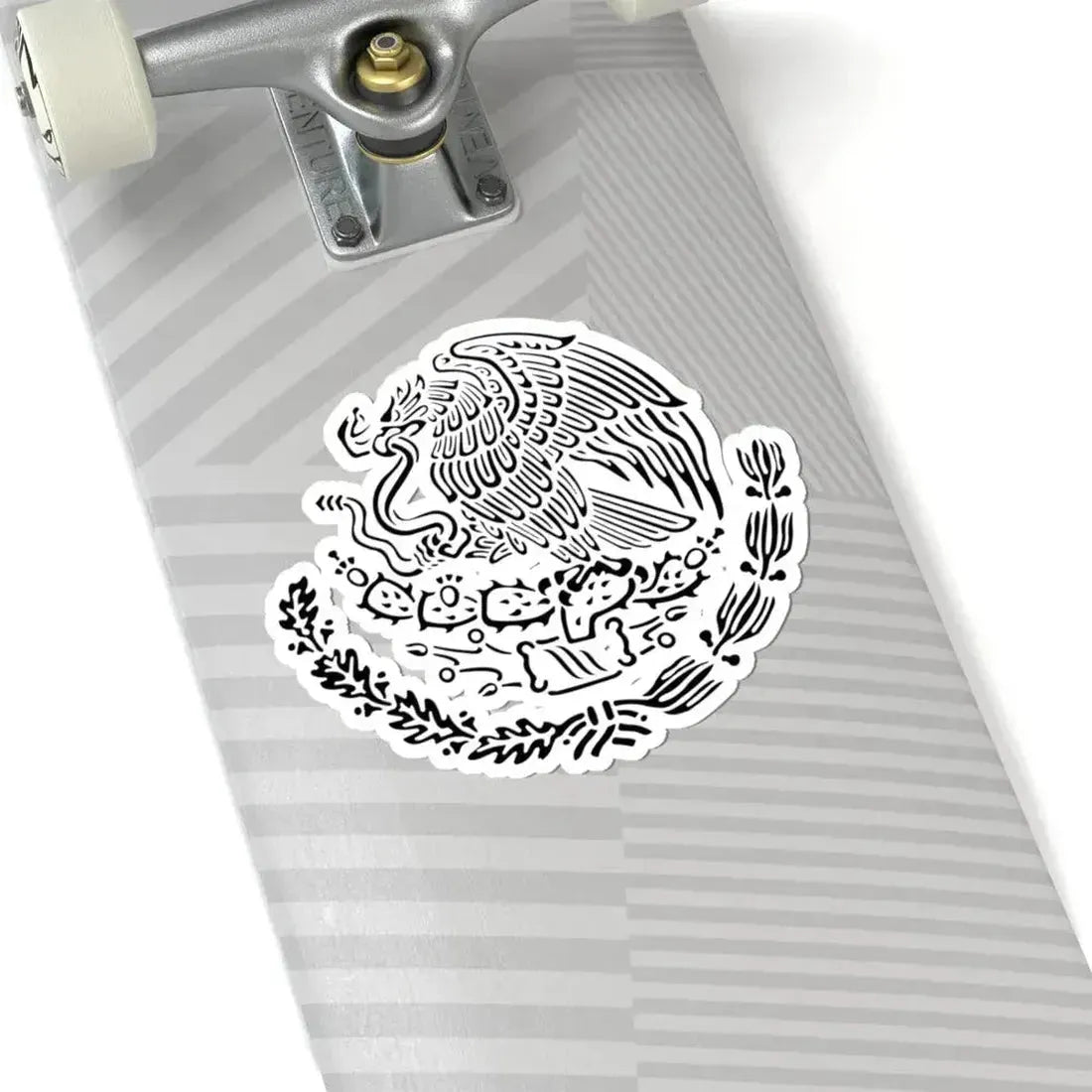 Coat of arms of Mexico black linear (Mexico) STICKER Vinyl Kiss-Cut Decal - The Sticker Space