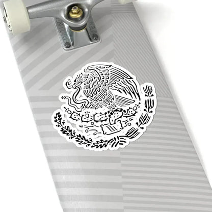 Coat of arms of Mexico black linear (Mexico) STICKER Vinyl Kiss-Cut Decal - The Sticker Space