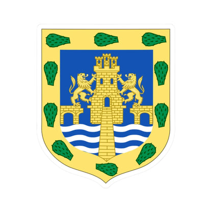 Coat of arms of Mexico City Mexico 2 (Mexico) (Coat of Arms) STICKER Vinyl Kiss-Cut Decal 2 Inch White - The Sticker Space