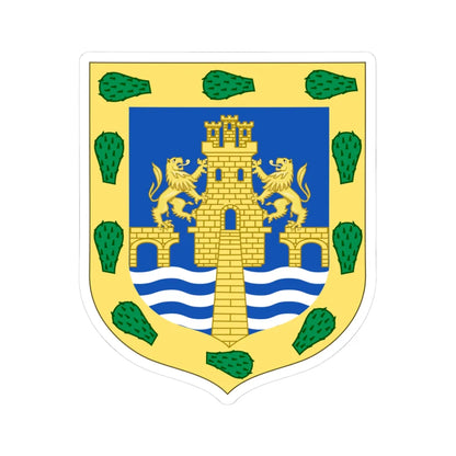 Coat of arms of Mexico City Mexico 2 (Mexico) (Coat of Arms) STICKER Vinyl Kiss-Cut Decal 3 Inch White - The Sticker Space