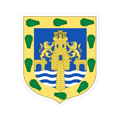 Coat of arms of Mexico City Mexico 2 (Mexico) (Coat of Arms) STICKER Vinyl Kiss-Cut Decal 4 Inch White - The Sticker Space