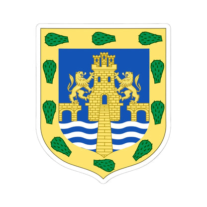 Coat of arms of Mexico City Mexico 2 (Mexico) (Coat of Arms) STICKER Vinyl Kiss-Cut Decal 6 Inch White - The Sticker Space
