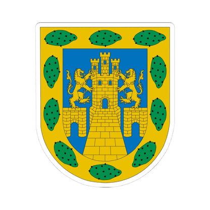 Coat of arms of Mexico City Mexico (Costa Rica) (Coat of Arms) STICKER Vinyl Kiss-Cut Decal 4 Inch White - The Sticker Space