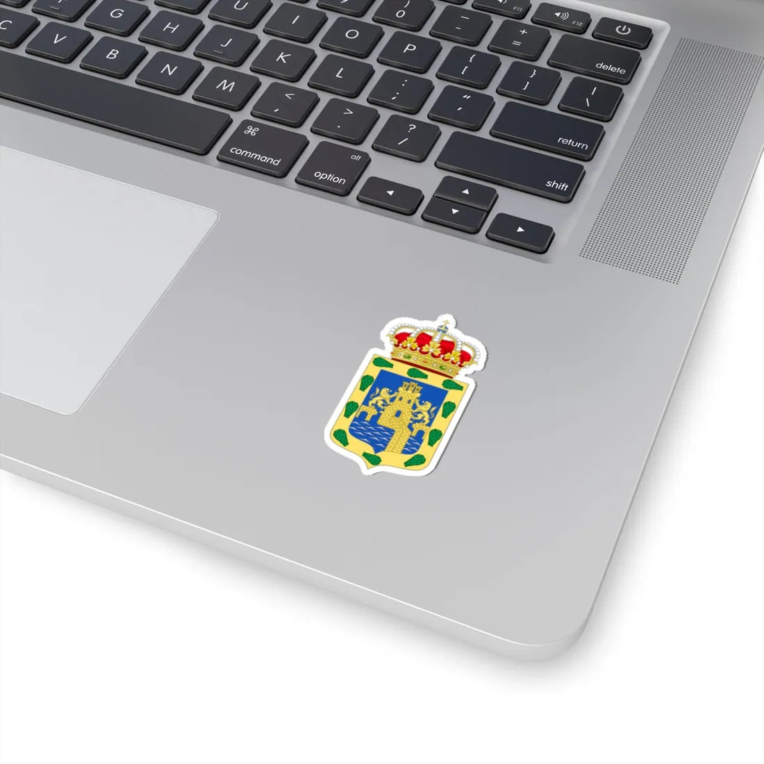 Coat of arms of Mexico City Viceregal (Costa Rica) (Coat of Arms) STICKER Vinyl Kiss-Cut Decal - The Sticker Space
