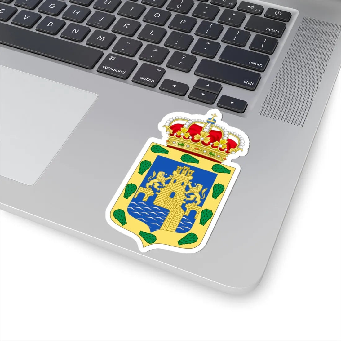 Coat of arms of Mexico City Viceregal (Mexico) (Coat of Arms) STICKER Vinyl Kiss-Cut Decal - The Sticker Space