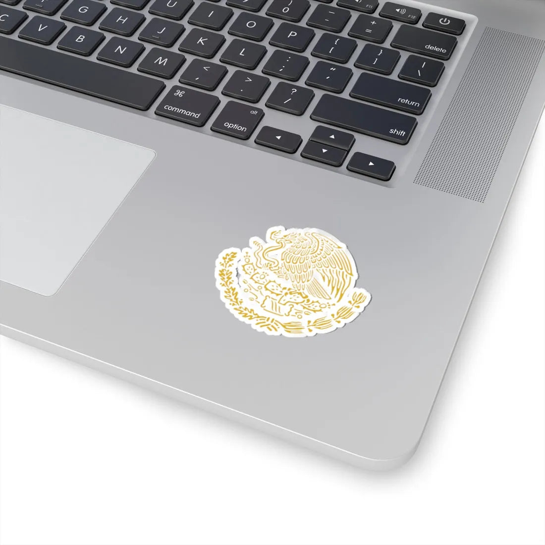 Coat of arms of Mexico golden linear (Mexico) (Coat of Arms) STICKER Vinyl Kiss-Cut Decal - The Sticker Space