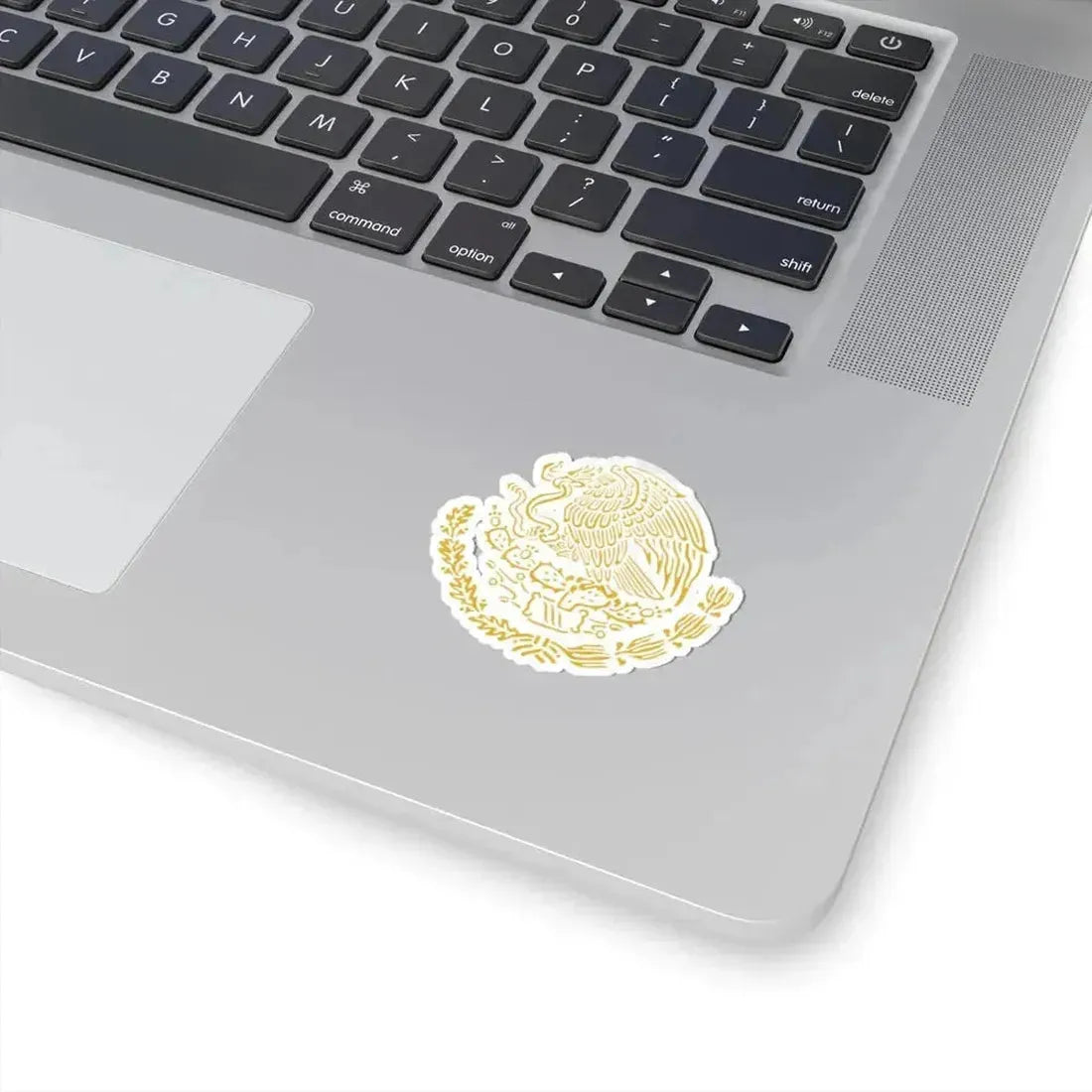 Coat of arms of Mexico golden linear (Mexico) STICKER Vinyl Kiss-Cut Decal - The Sticker Space