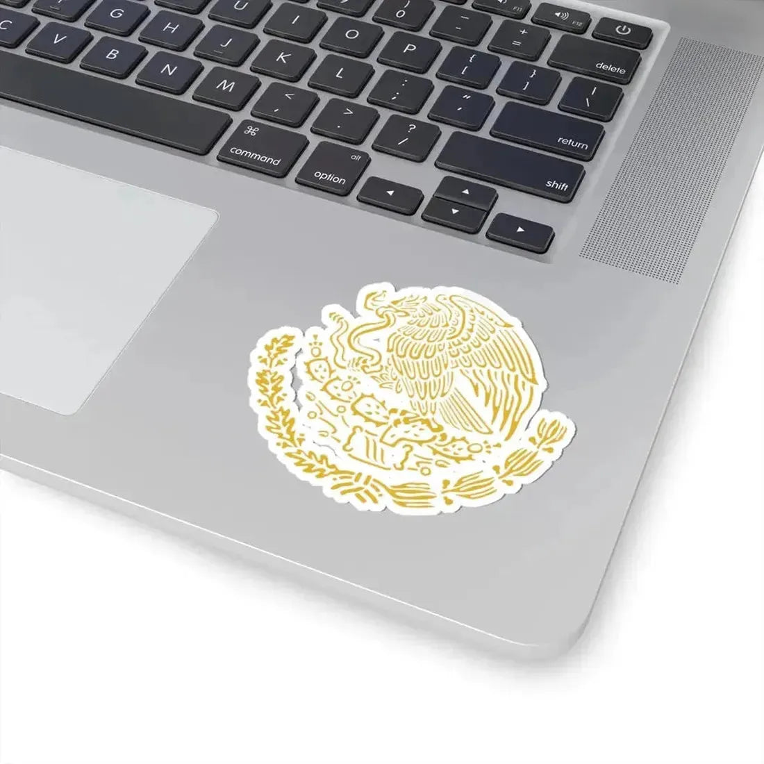 Coat of arms of Mexico golden linear (Mexico) STICKER Vinyl Kiss-Cut Decal - The Sticker Space