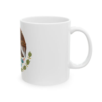 Coat of arms of Mexico - White Coffee Mug