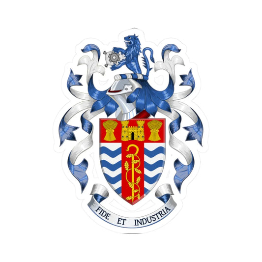 Coat of arms of Mid Devon District Council (England) (Coat of Arms) STICKER Vinyl Kiss-Cut Decal 2 Inch White - The Sticker Space