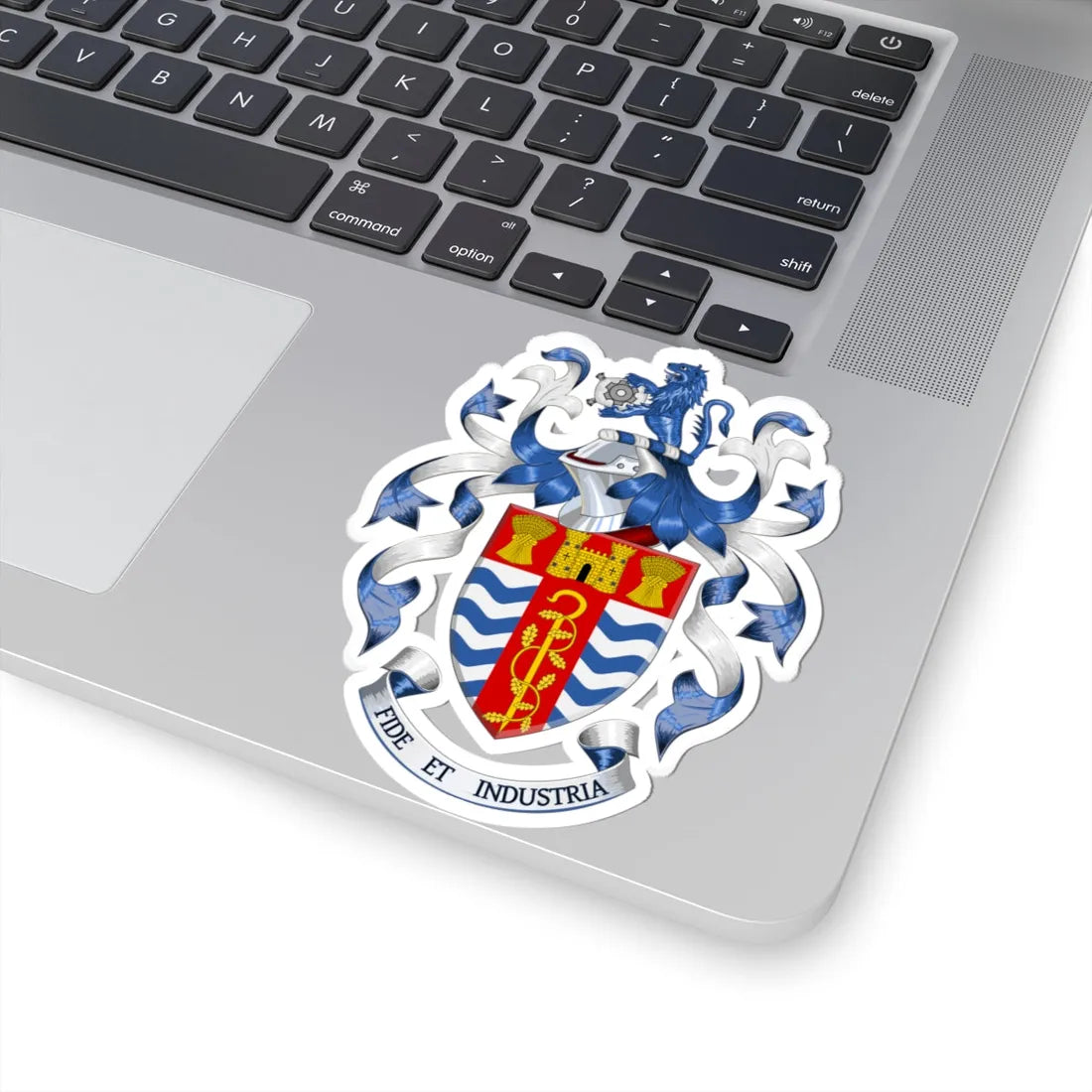 Coat of arms of Mid Devon District Council (England) (Coat of Arms) STICKER Vinyl Kiss-Cut Decal - The Sticker Space