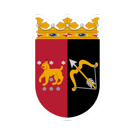 Coat of arms of Mikkeli Province (Finland) (Coat of Arms) STICKER Vinyl Kiss-Cut Decal 2 Inch White - The Sticker Space