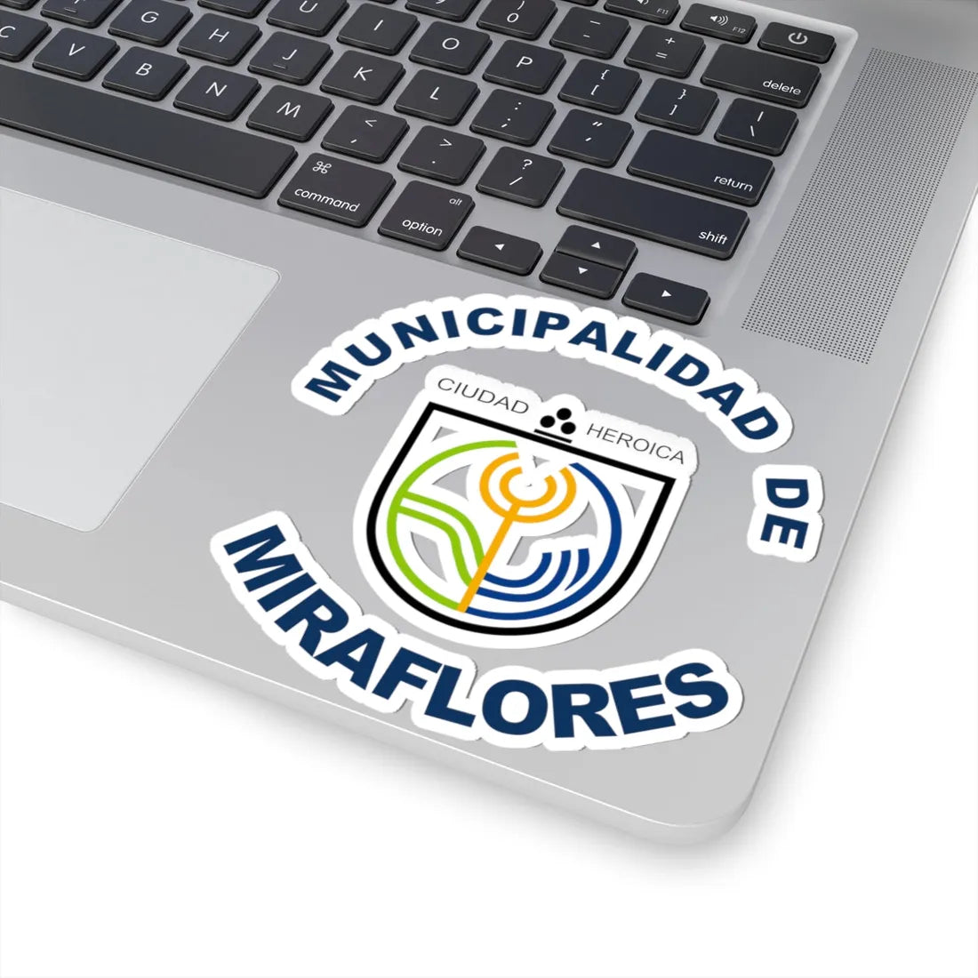 Coat of arms of Miraflores (Peru) (Coat of Arms) STICKER Vinyl Kiss-Cut Decal - The Sticker Space