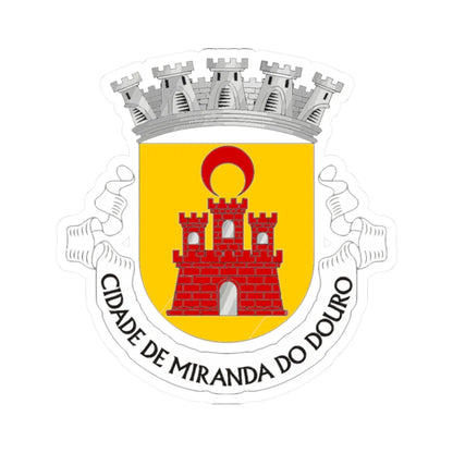 Coat of arms of Miranda do Douro (Iran) (Coat of Arms) STICKER Vinyl Kiss-Cut Decal 2 Inch White - The Sticker Space