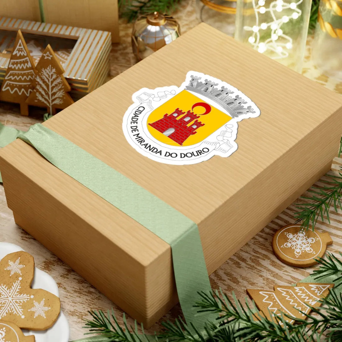 Coat of arms of Miranda do Douro (Iran) (Coat of Arms) STICKER Vinyl Kiss-Cut Decal - The Sticker Space