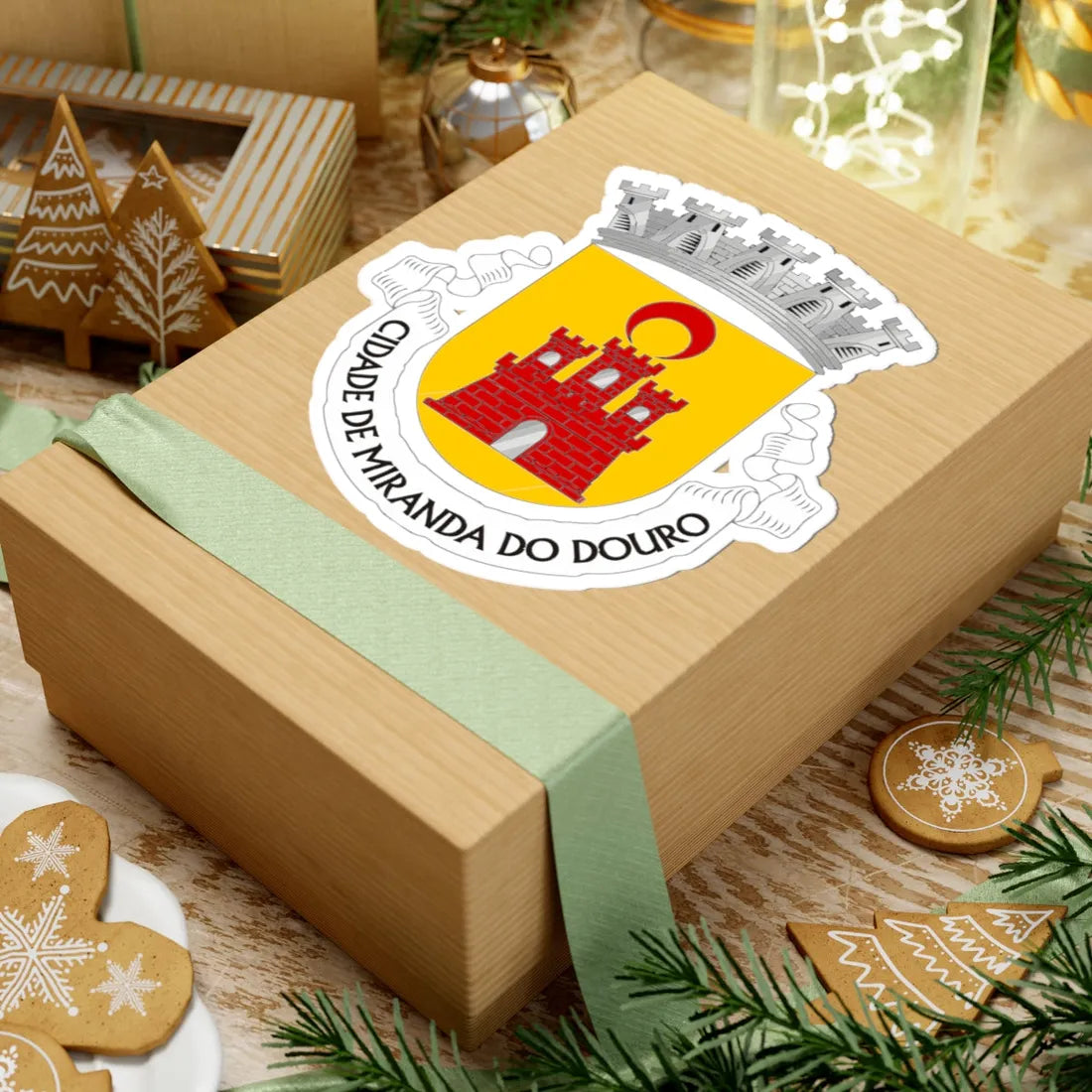 Coat of arms of Miranda do Douro (Iran) (Coat of Arms) STICKER Vinyl Kiss-Cut Decal - The Sticker Space